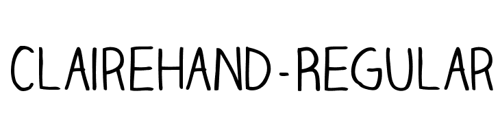 ClaireHand-Regular  font caratteri gratis