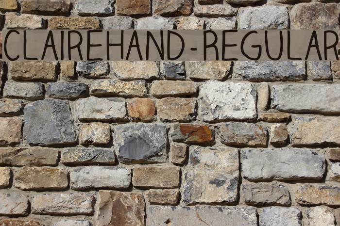ClaireHand-Regular Example 1