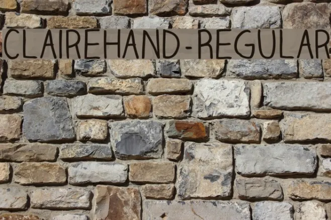 ClaireHand-Regular Example 1