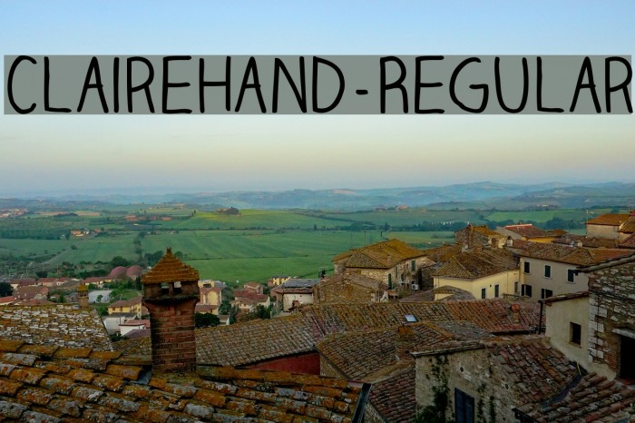 ClaireHand-Regular Example 2