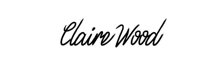 ClaireWood  Frei Schriftart Herunterladen