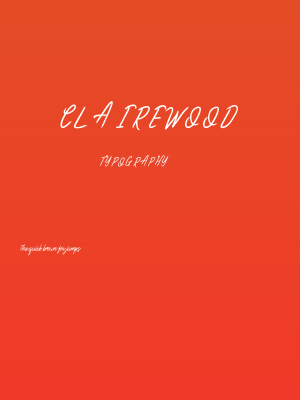 ClaireWood Poster