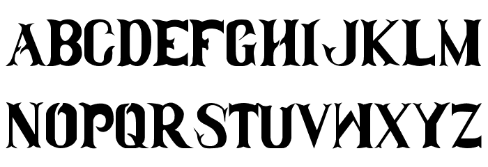 Clam-Dip Font LOWERCASE