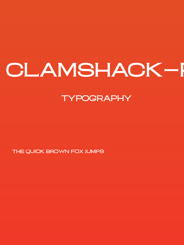 ClamShack-Regular Poster