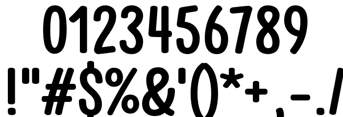 Clambake October Six Bold Font OTHER CHARS