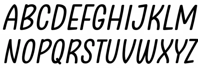 Clambake October Six Italic Font Litere mari