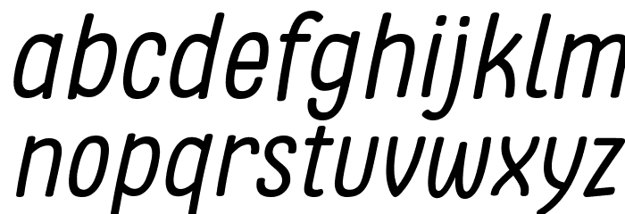 Clambake October Six Italic Font LOWERCASE