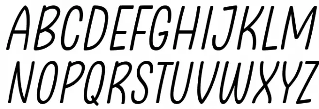 Clambake October Six Light Italic Fonte MAIÚSCULAS