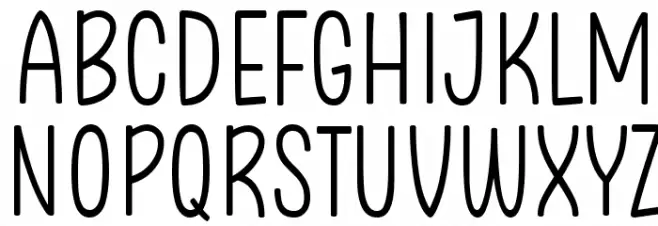 Clambake October Six Light Schriftart Groß
