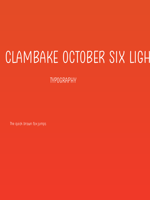 Clambake October Six Light Poster