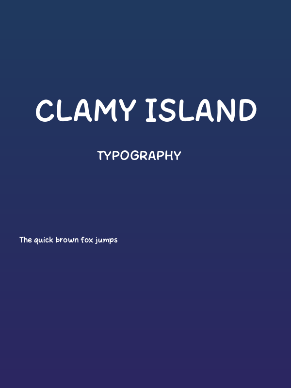 Clamy Island Poster