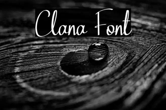 Clana Font examples