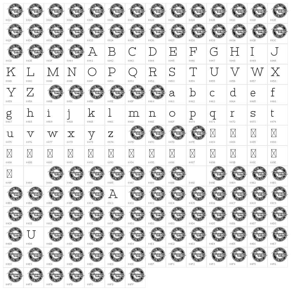 Clangorous Demo Character Map