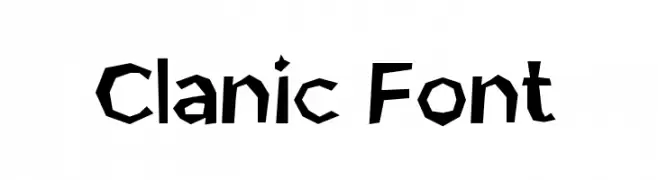 Clanic Font  フリーフォントのダウンロード