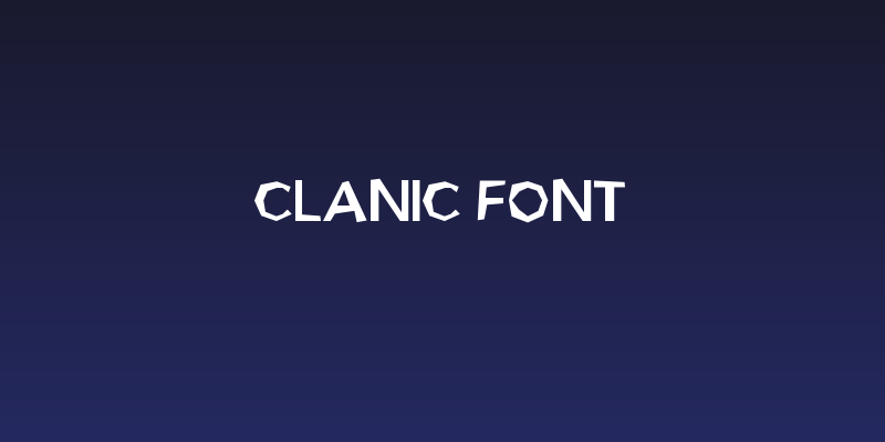 Clanic Font Social Header