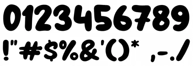 Clap Hand フォント その他の文字