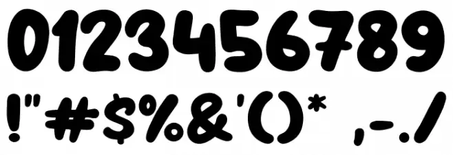 Clap Hand Font OTHER CHARS