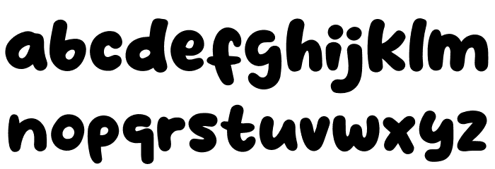 Clap Hand Font LOWERCASE
