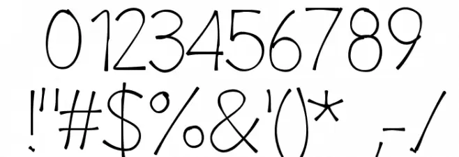 ClaphappyLight Font OTHER CHARS