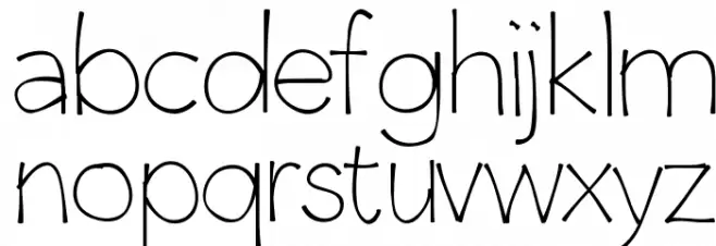 ClaphappyLight 字体 小写