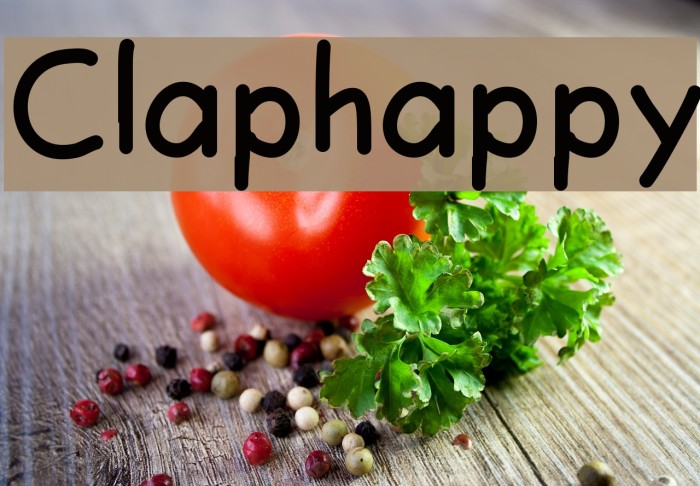 Claphappy Font examples