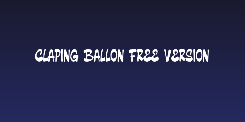 Claping Ballon Free Version Social Header