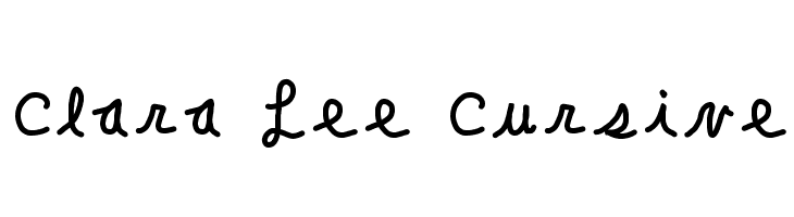 Clara Lee Cursive  لخطوط تنزيل