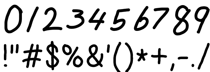 Clara Lee Cursive Font OTHER CHARS