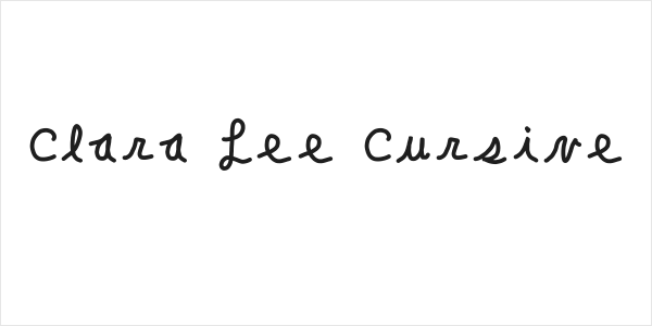 Clara Lee Cursive Logo