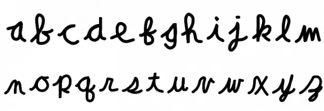 Clara Lee Cursive Fuentes MINÚSCULAS