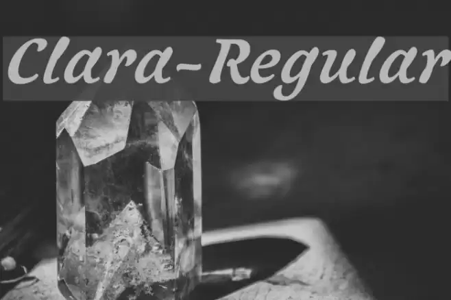 Clara-Regular Polices examples