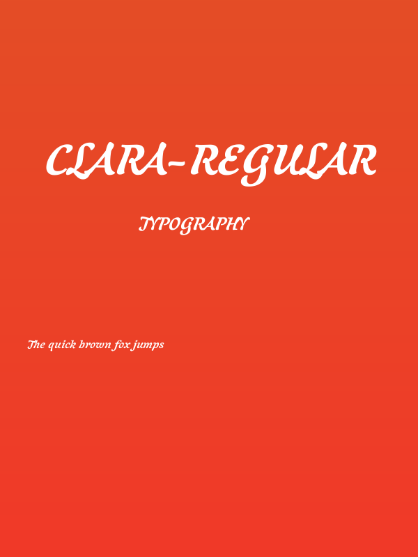 Clara-Regular Poster