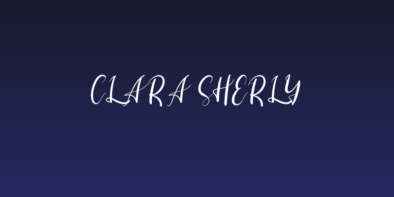 Clara Sherly Social Header