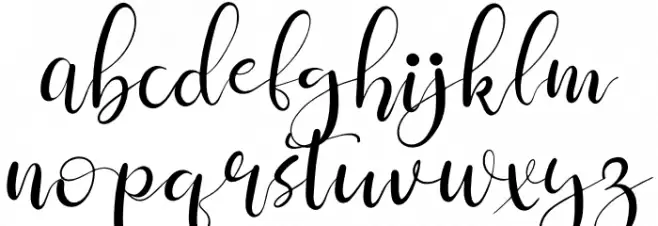 Clara Sherly Schriftart Kleinbuchstaben