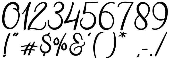 Clara Signature Font OTHER CHARS