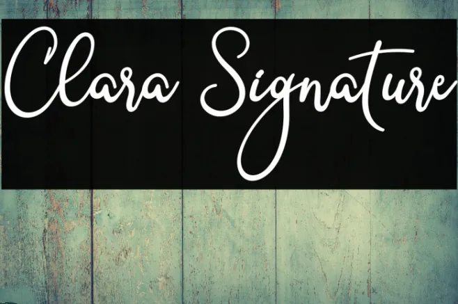 Clara Signature Example 1