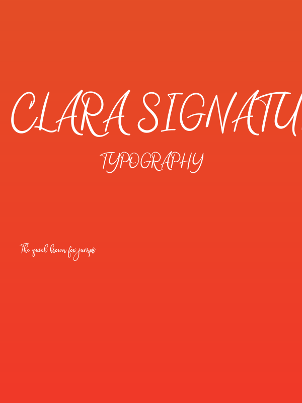 Clara Signature Poster