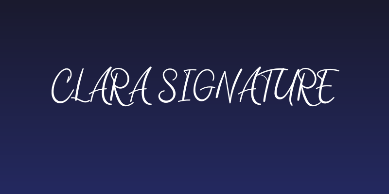Clara Signature Social Header