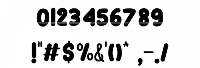 Clara Strip Font OTHER CHARS