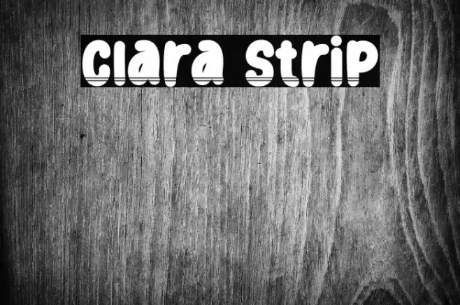 Clara Strip Font examples