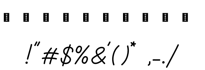 Clara Sydney_DEMO_Personal Use フォント その他の文字