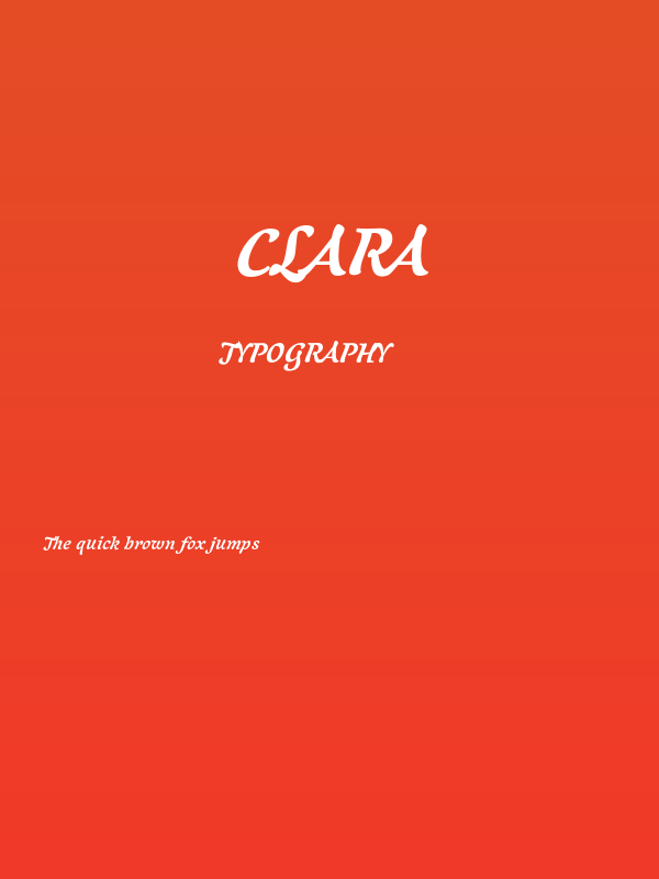 Clara Poster