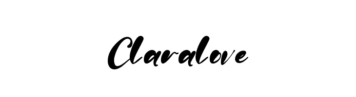 Claralove  नि: शुल्क फ़ॉन्ट्स डाउनलोड