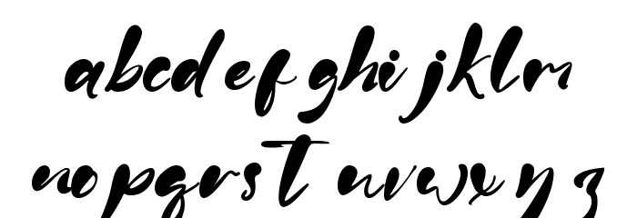 Claralove Font LOWERCASE