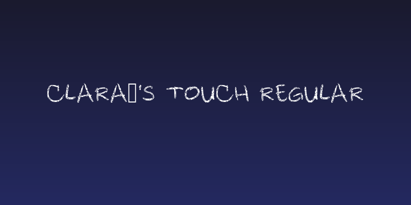 Clara's touch Regular Social Header