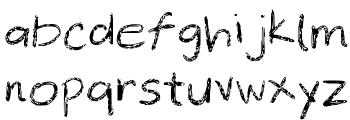 Clara's touch Regular Font LOWERCASE