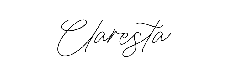 Claresta  免费字体下载