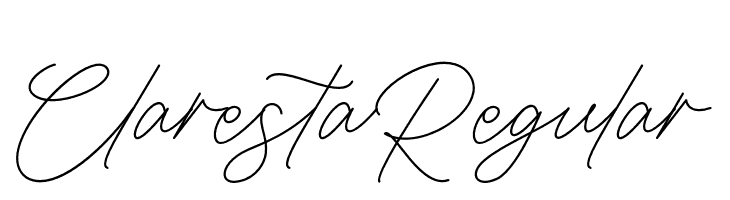 ClarestaRegular  Frei Schriftart Herunterladen