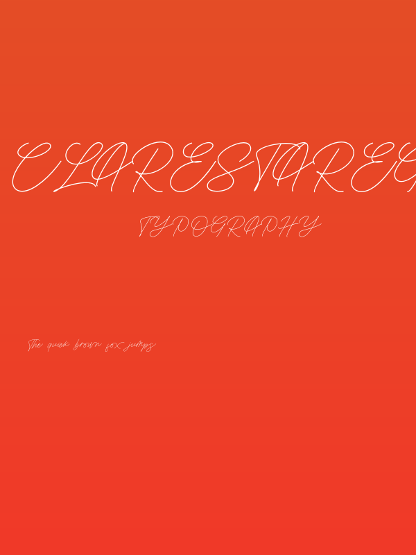 ClarestaRegular Poster