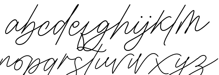 ClarestaRegular Font LOWERCASE